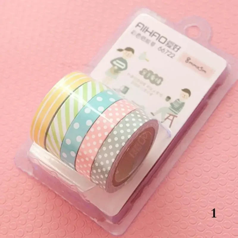 Washi Tapes de Colores Artesanales