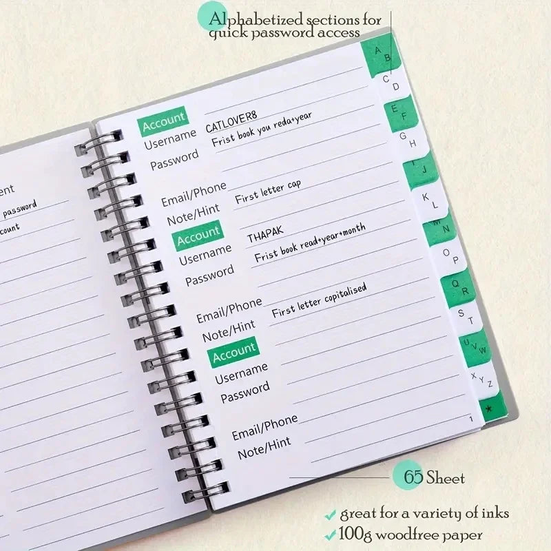 Libreta para Contraseñas | Toda tu información en un solo lugar 🔐