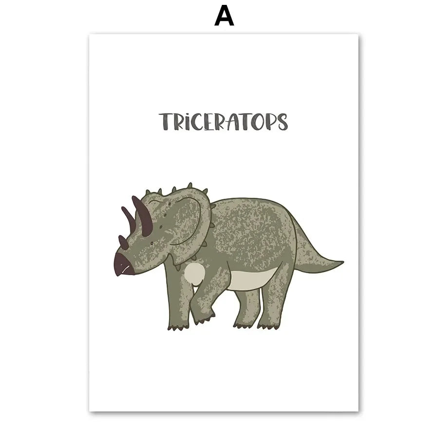Lámina Decorativa Dinosaurios