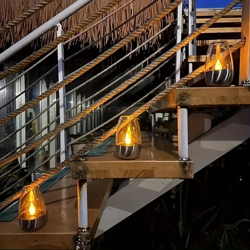 Vela LED Solar para Exterior