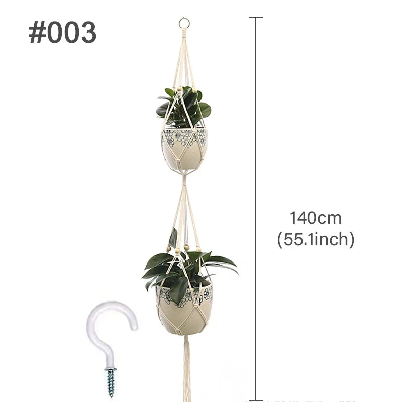 Colgador de plantas de macramé | Un hogar lleno de vida