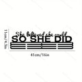 Wall Mounted Medal Display Featuring Cheerleading Ribbons Competitive Gymnastics Rugby Ribbons Empowering Motto for Enthusiasts