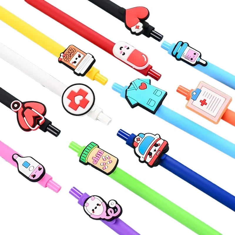 Lápices Gel Kawaii Diseño Enfermera 0.5mm - Papelería Cute | Cozy Moments