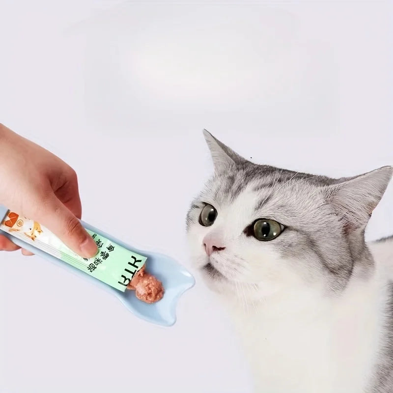 Cuchara Dispensadora de Snacks para Gatos