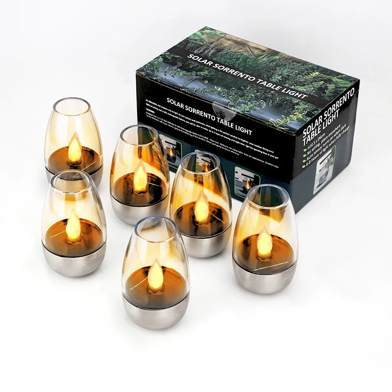 Vela LED Solar para Exterior