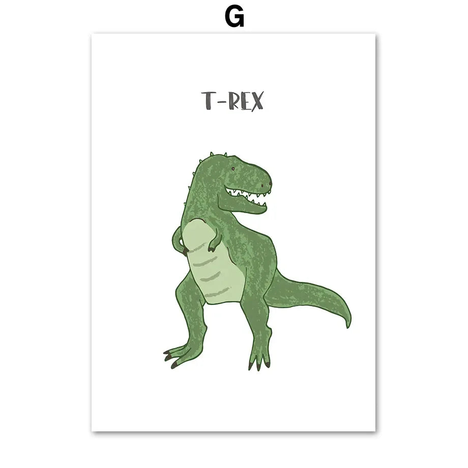 Lámina Decorativa Dinosaurios