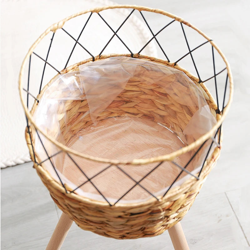 Porta Plantas Rattan — Textura natural para tu espacio