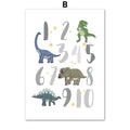 Lámina Decorativa Dinosaurios