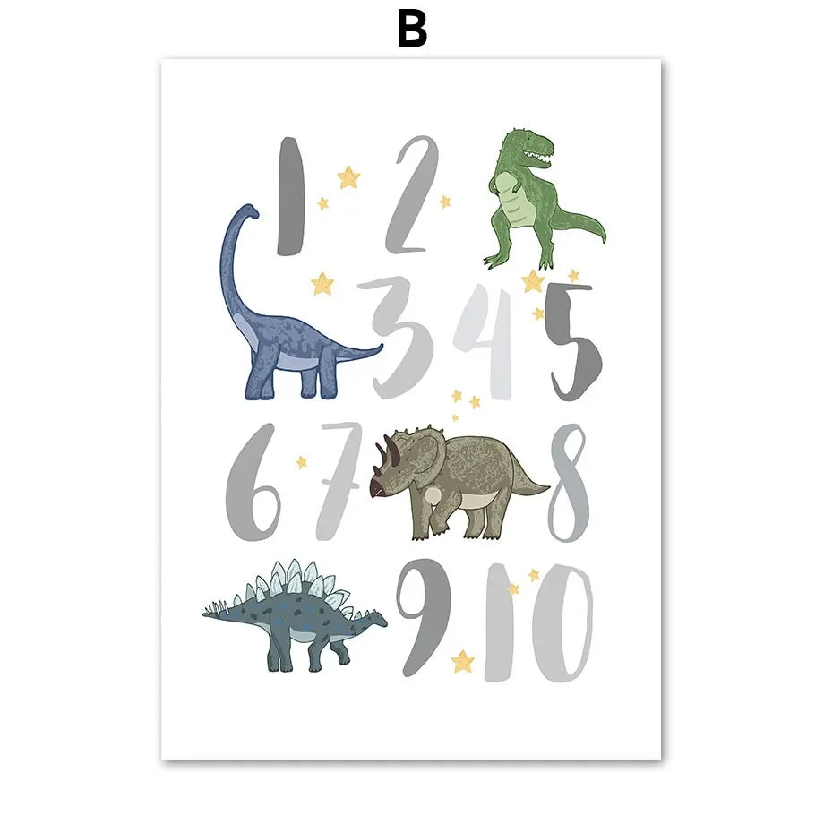 Lámina Decorativa Dinosaurios