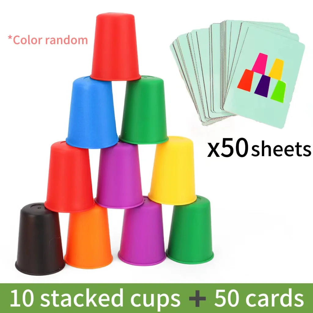 Juego Montessori de Vasos Apilables | 🧠 Aprende jugando con lógica.