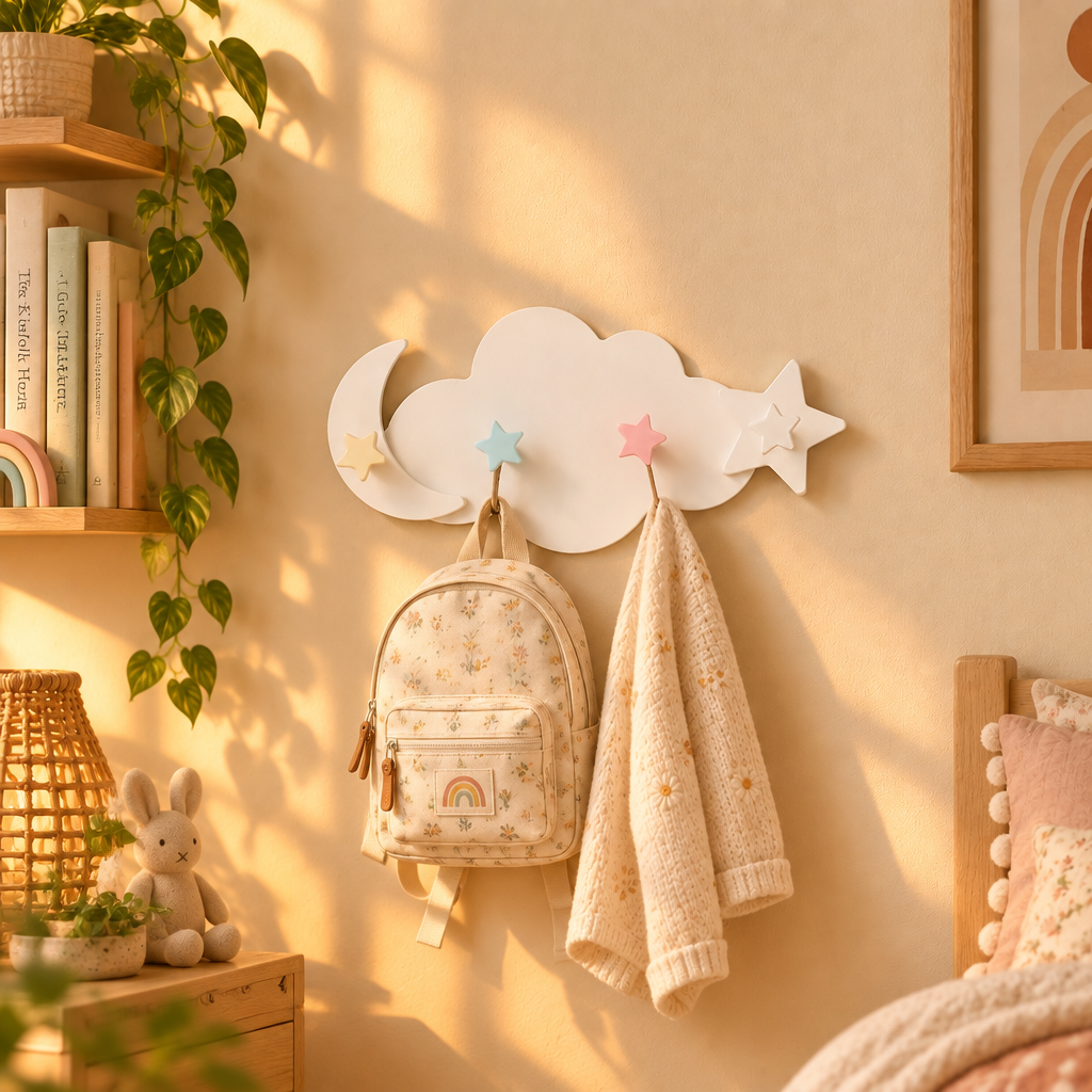 Ganchos Decorativos de Luna & Estrellas 🌙 | Un toque de cielo