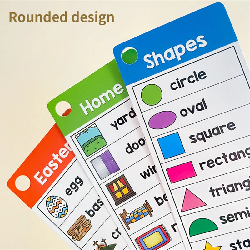 Montessori Kids Learning English Words Cards