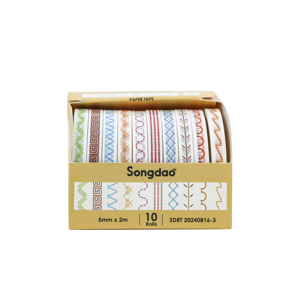 Washi Tape Decorativo Pastel - Set 10 Rollos | Cozy Moments