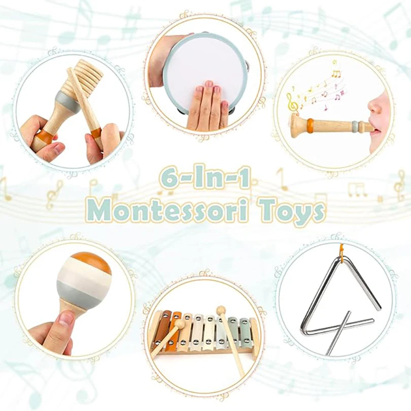 Set de Instrumentos Musicales Montessori | 🎵 Descubre la música jugando