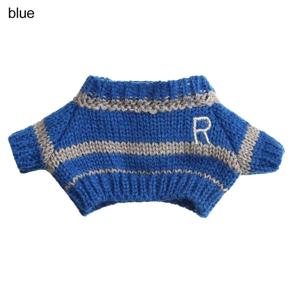 Doll Knitted Sweater for 20cm Plush Dolls Clothes Doll's Clothing Accessories Knitted Clothing Kids Toy Gifts Doll Supplies