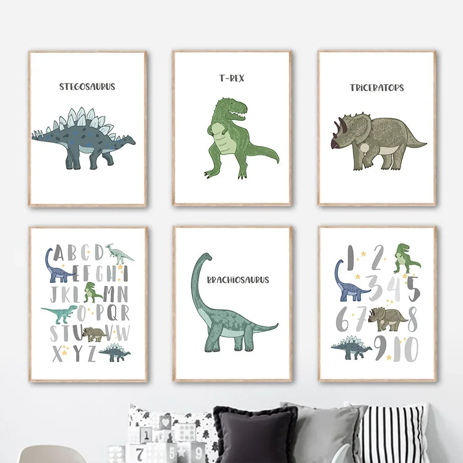 Lámina Decorativa Dinosaurios