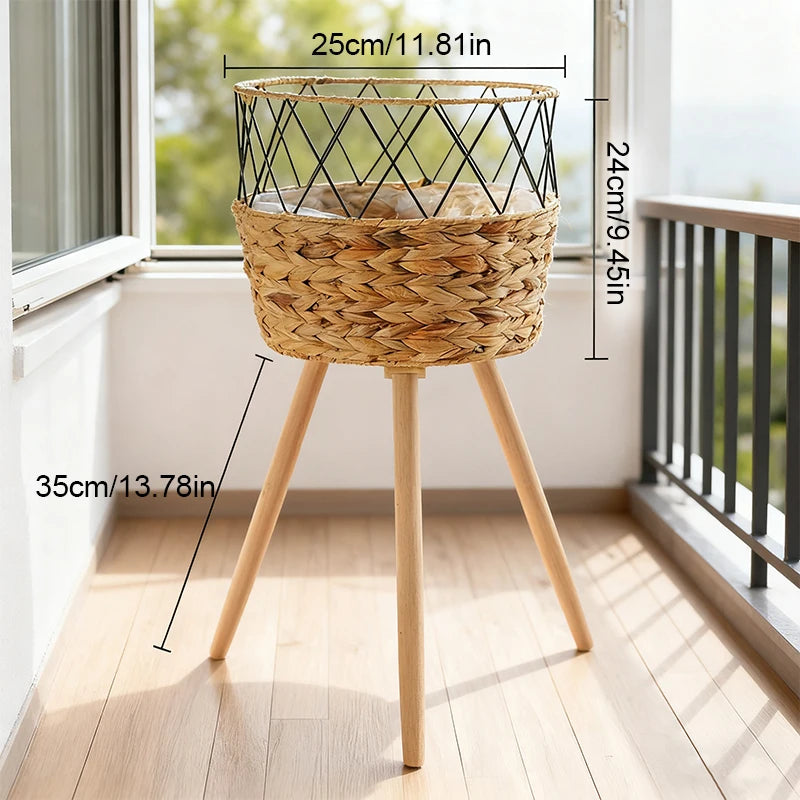 Porta Plantas Rattan — Textura natural para tu espacio