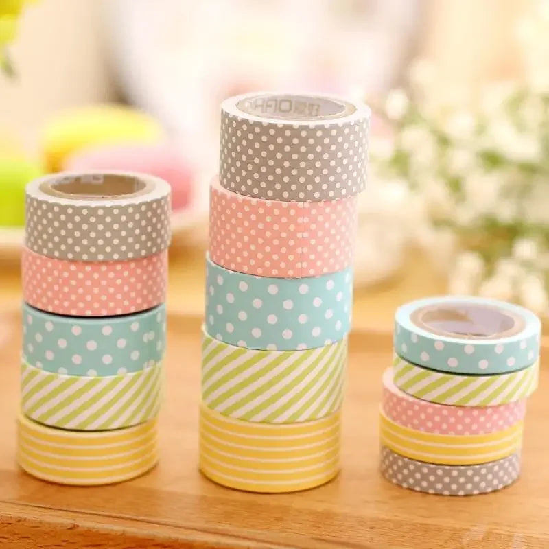 Washi Tapes de Colores Artesanales