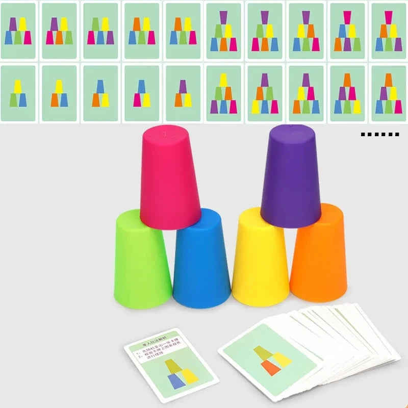 Juego Montessori de Vasos Apilables | 🧠 Aprende jugando con lógica.