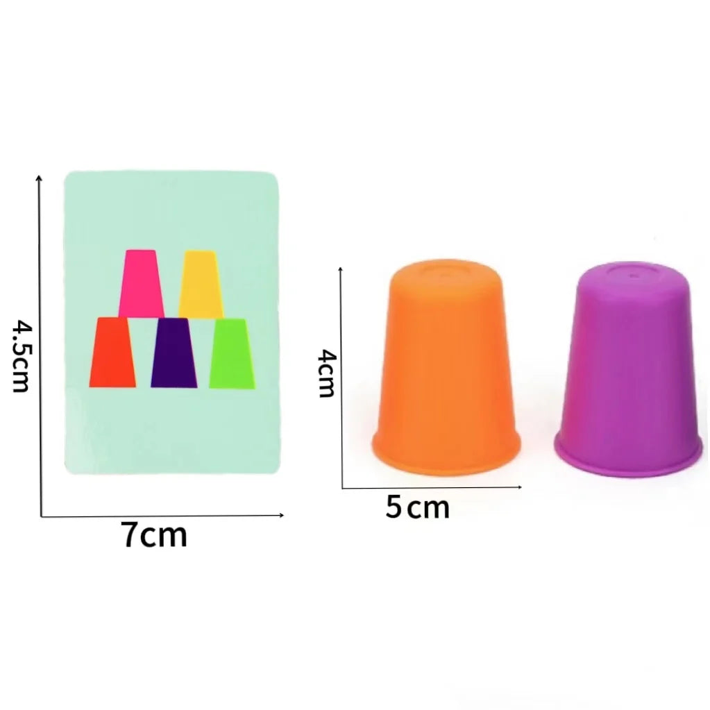 Juego Montessori de Vasos Apilables | 🧠 Aprende jugando con lógica.