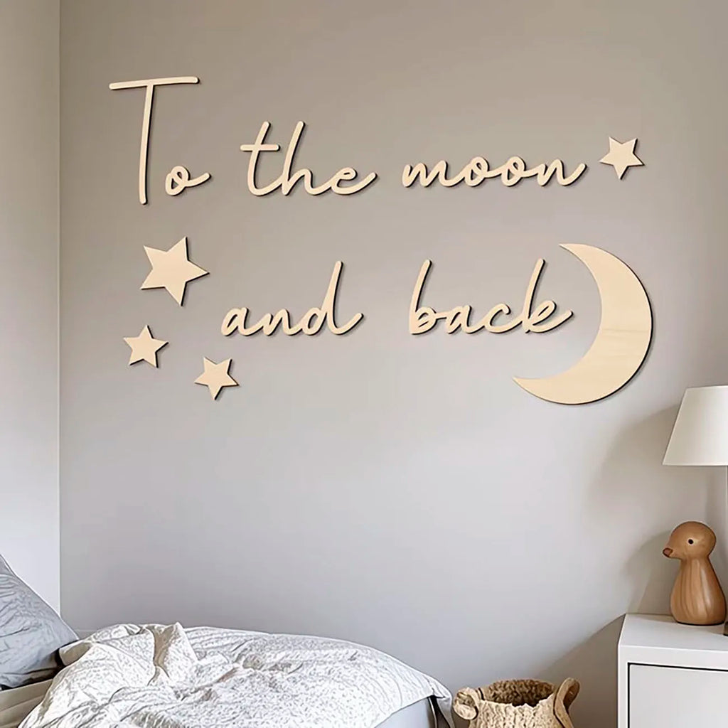 Decoración Mural To the Moon and Back | Hasta la luna y de vuelta 🌙