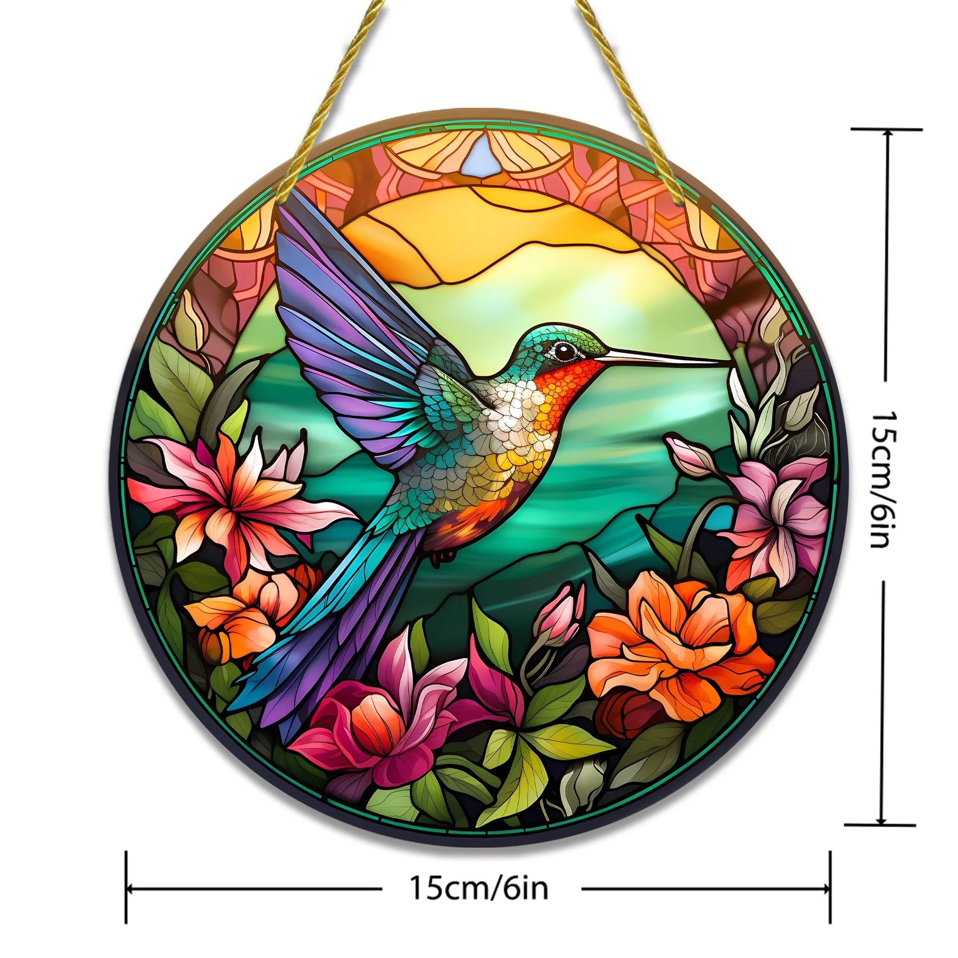 🕊️ Atrapasol Colibrí en Acrílico