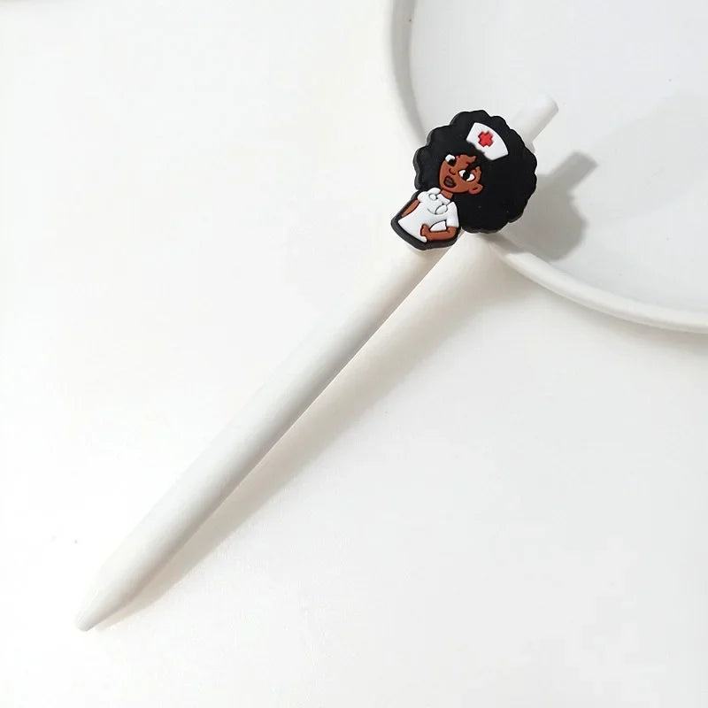 Lápices Gel Kawaii Diseño Enfermera 0.5mm - Papelería Cute | Cozy Moments