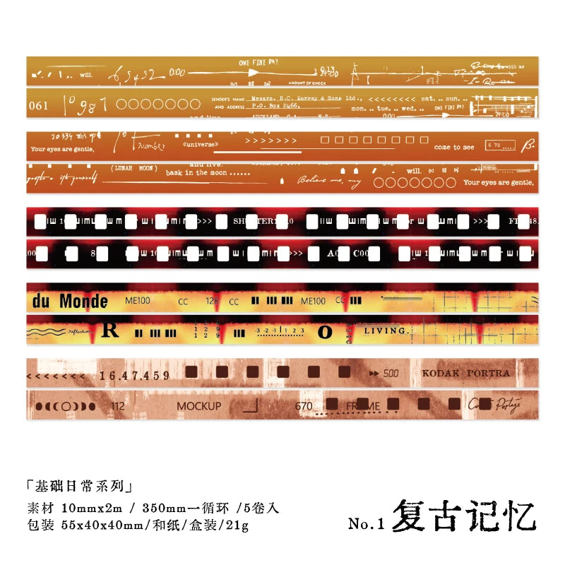 Set Washi Tapes Coloridos