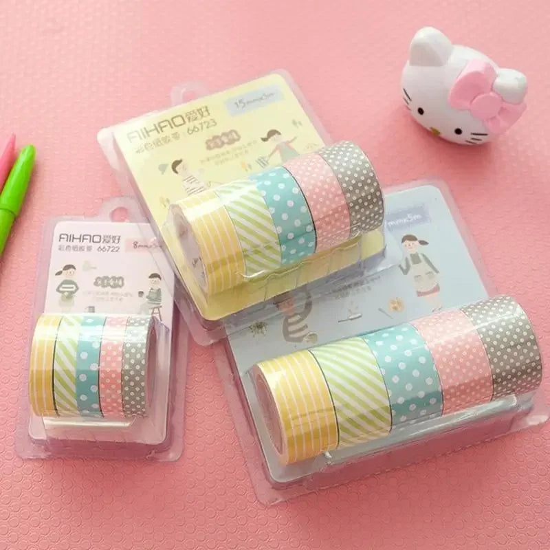 Washi Tapes de Colores Artesanales