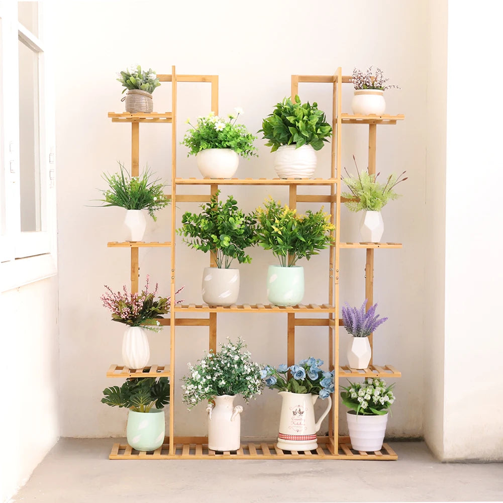 Estante de Bambú para Plantas — Tu jardín interior en varios niveles
