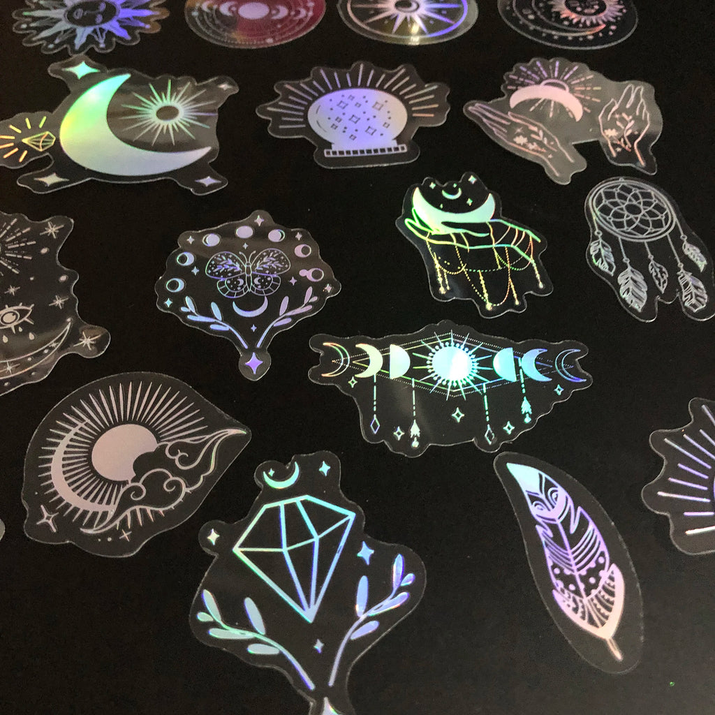 Stickers Holográficos Místicos |  Dale un toque mágico a tus espacios y accesorios.✨