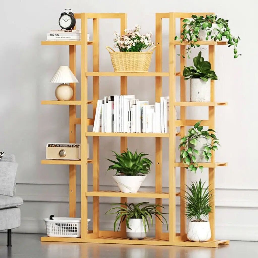 Estante de Bambú para Plantas — Tu jardín interior en varios niveles